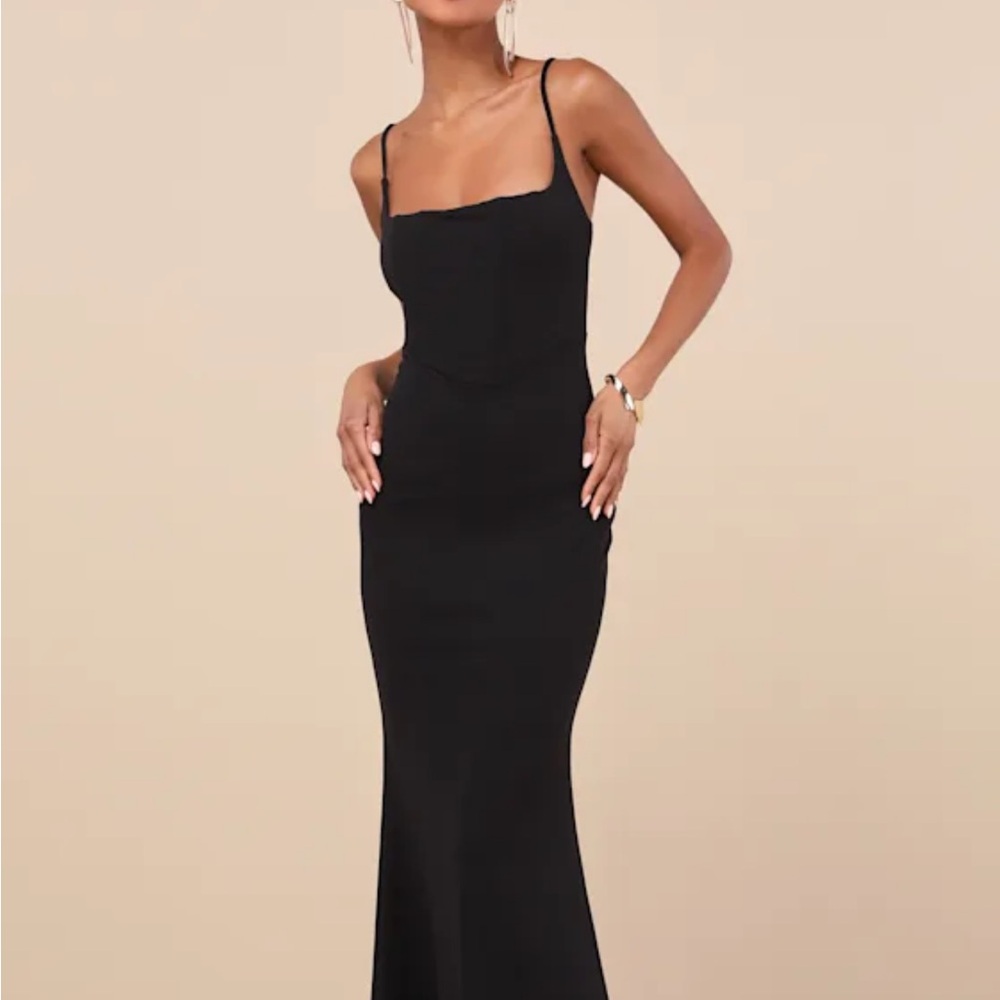 NWT Imre Black Sleeveless Mermaid Maxi Dress Lulu's